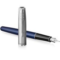 Ручка перьевая Parker SONNET 17 Essentials Metal Blue Lacquer CT  FP F (83 711) изображение 3