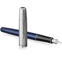 Ручка перьевая Parker SONNET 17 Essentials Metal Blue Lacquer CT  FP F (83 711) изображение 3