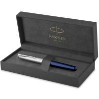 Ручка перьевая Parker SONNET 17 Essentials Metal Blue Lacquer CT  FP F (83 711) изображение 5