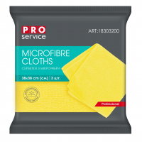 Серветки для прибирання PRO service Professional з мікрофібри Жовті 3 шт. (4823071619577)