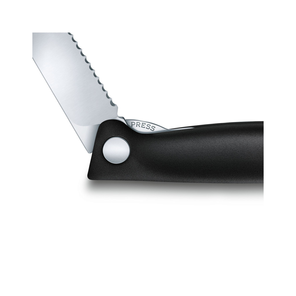 Кухонный нож Victorinox SwissClassic Foldable Paring 11 см Serrated Orange (6.7836.F9B) изображение 3