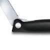 Кухонный нож Victorinox SwissClassic Foldable Paring 11 см Serrated Black (6.7833.FB) изображение 3