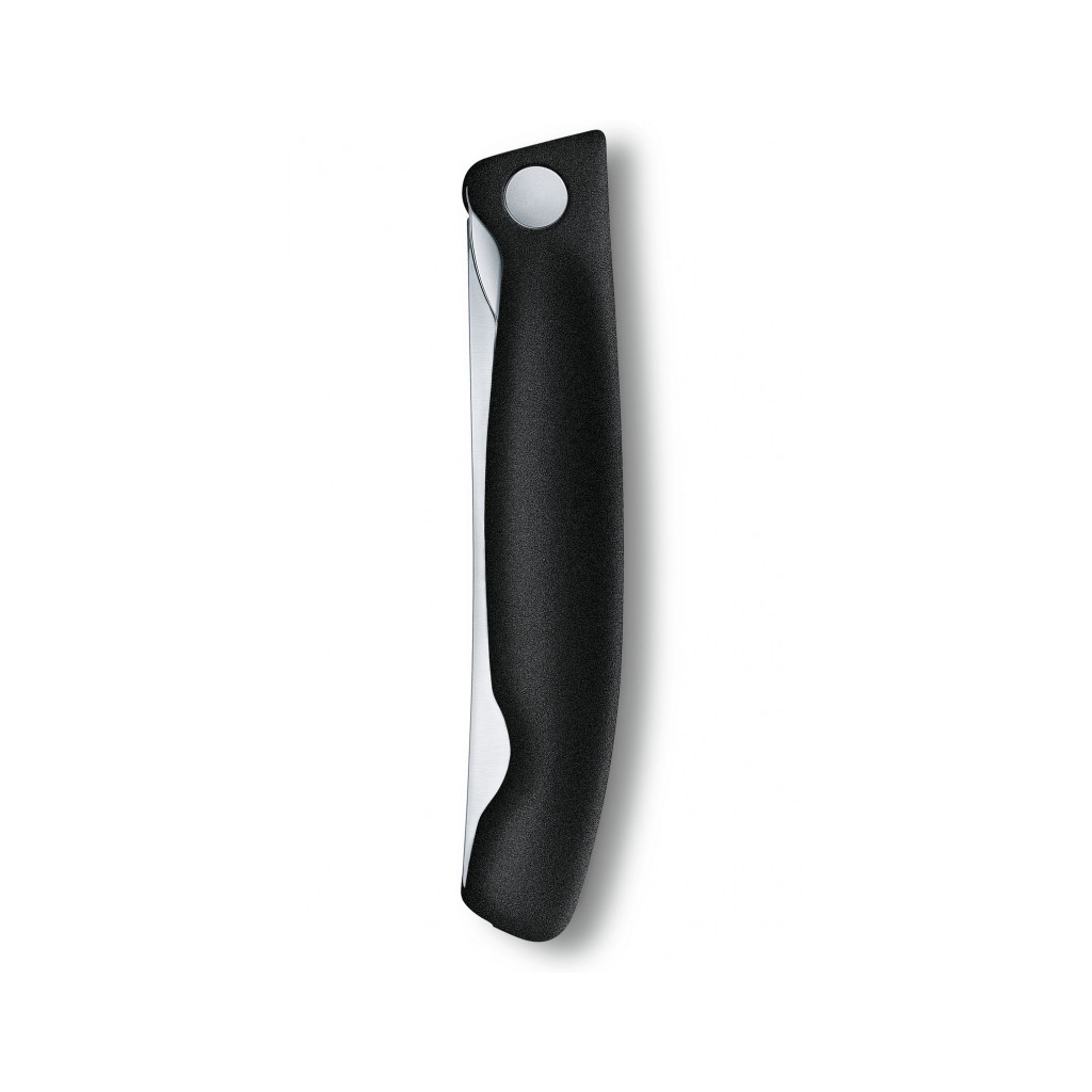 Кухонный нож Victorinox SwissClassic Foldable Paring 11 см Serrated Black (6.7833.FB) изображение 4