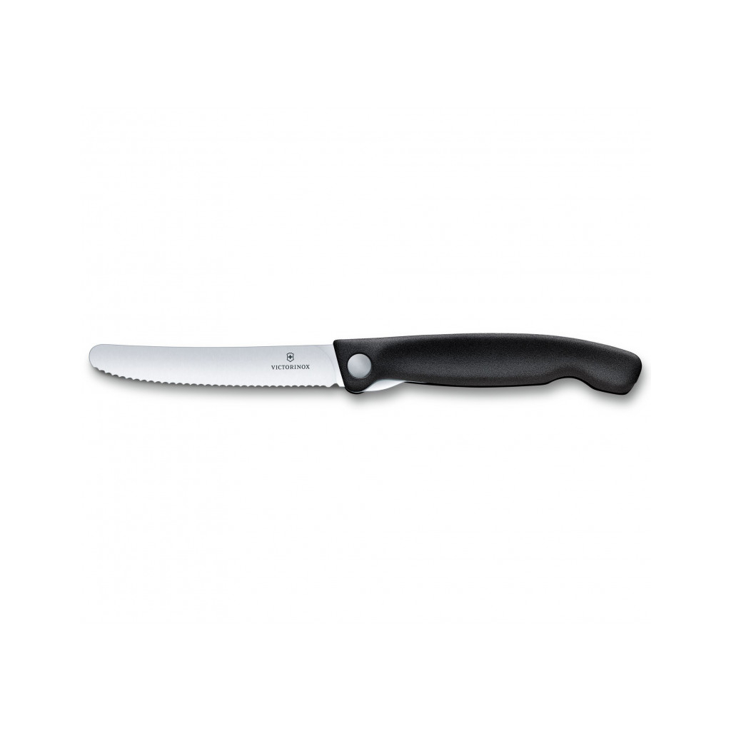 Кухонный нож Victorinox SwissClassic Foldable Paring 11 см Serrated Orange (6.7836.F9B) изображение 5