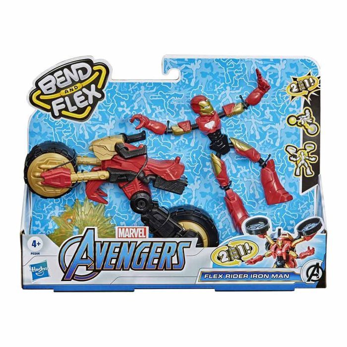 Фигурка для геймеров Hasbro Avengers Bend and flex 2 в 1 Железный человек на мотоцикле (F0244) изображение 3