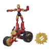 Фигурка для геймеров Hasbro Avengers Bend and flex 2 в 1 Железный человек на мотоцикле (F0244)
