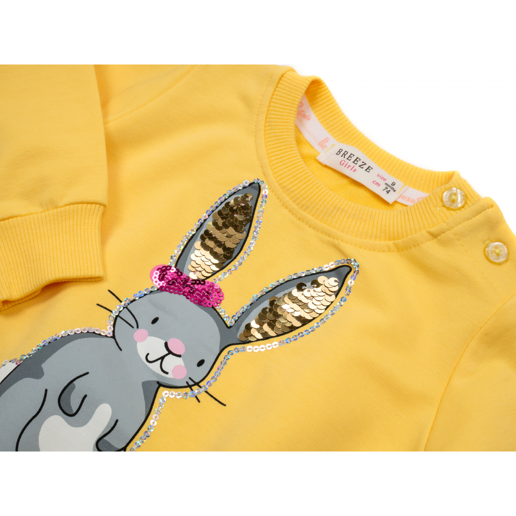 Набор детской одежды Breeze с зайчиком (16672-80G-yellow) изображение 7
