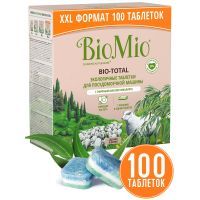 Таблетки для посудомоечных машин BioMio Bio-Total 7 в 1 с маслом эвкалипта 100 шт. (4603014015945) изображение 2