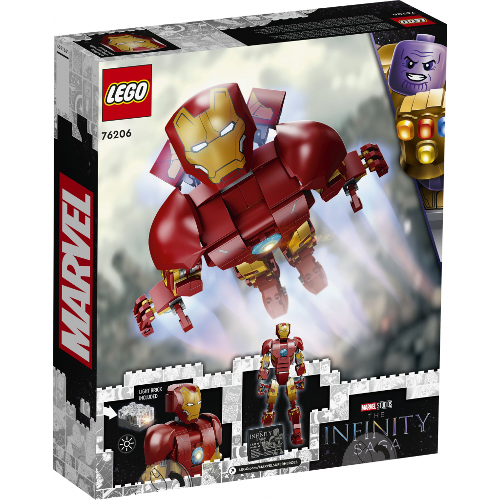 Конструктор LEGO Super Heroes Фигурка Железного человека (76206) изображение 6