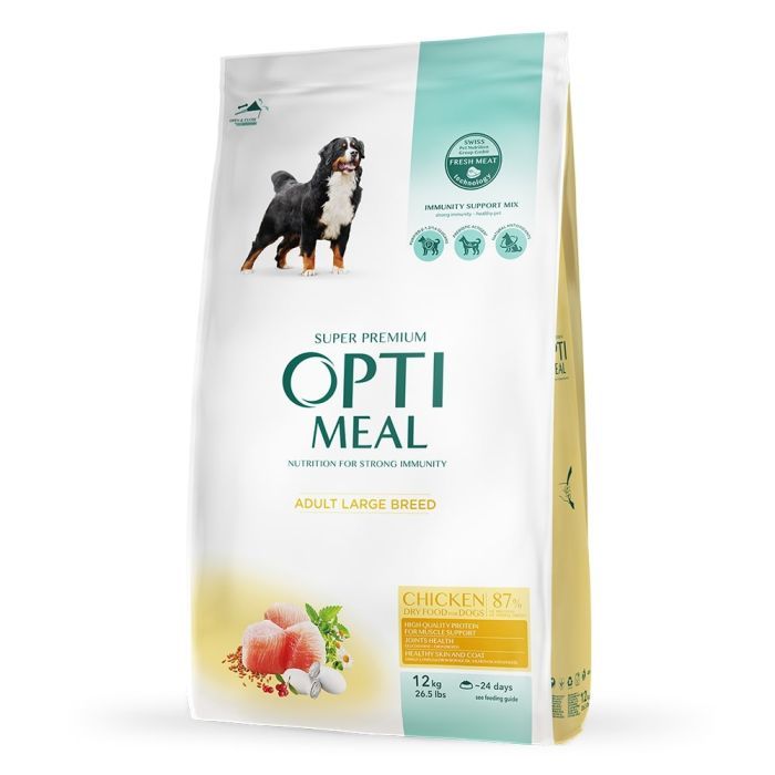 Сухий корм для собак Optimeal для великих порід зі смаком курки 4 кг (4820083905551)