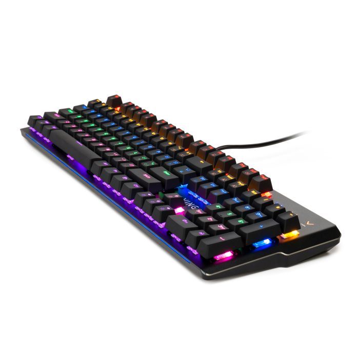 Клавиатура Vinga KBGM160 LED Outemu Blue USB Black (KBGM160 Black) изображение 8