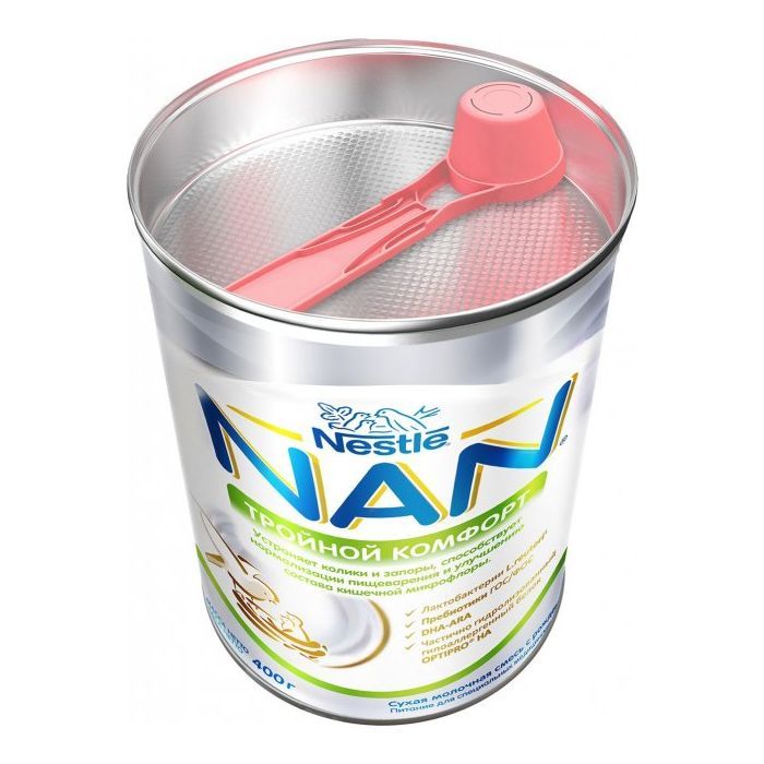 Детская смесь Nestle NAN Тройной комфорт с рождения 800 г (7613036447904) изображение 3