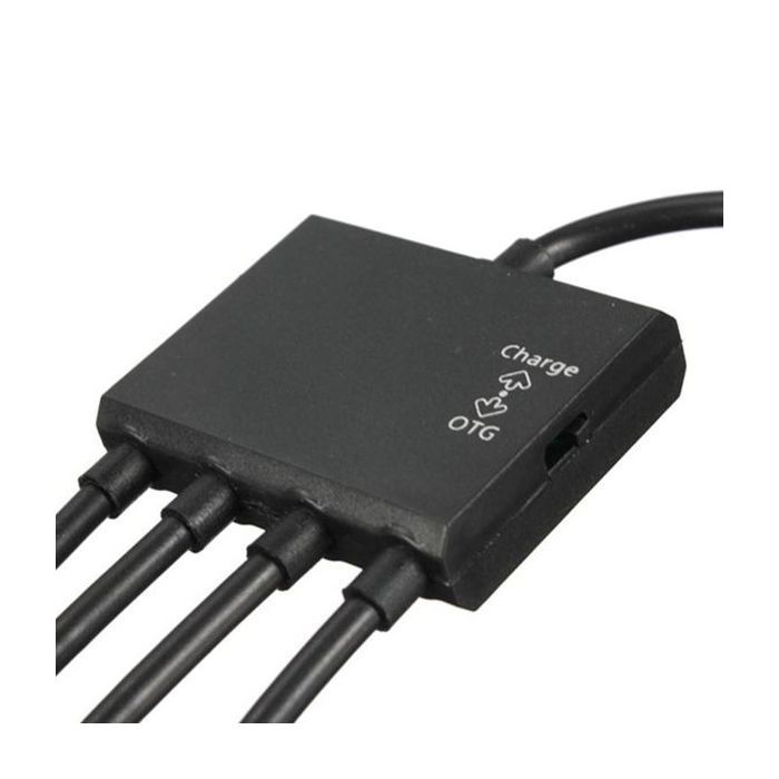 Концентратор Lapara LA-MicroUSB-OTG-HUB black зображення 5