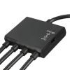 Концентратор Lapara LA-MicroUSB-OTG-HUB black зображення 5