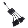 Концентратор Lapara LA-MicroUSB-OTG-HUB black