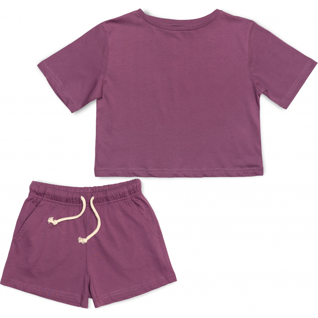 Набор детской одежды Cloise футболка с шортами (CL0214012-128G-purple)