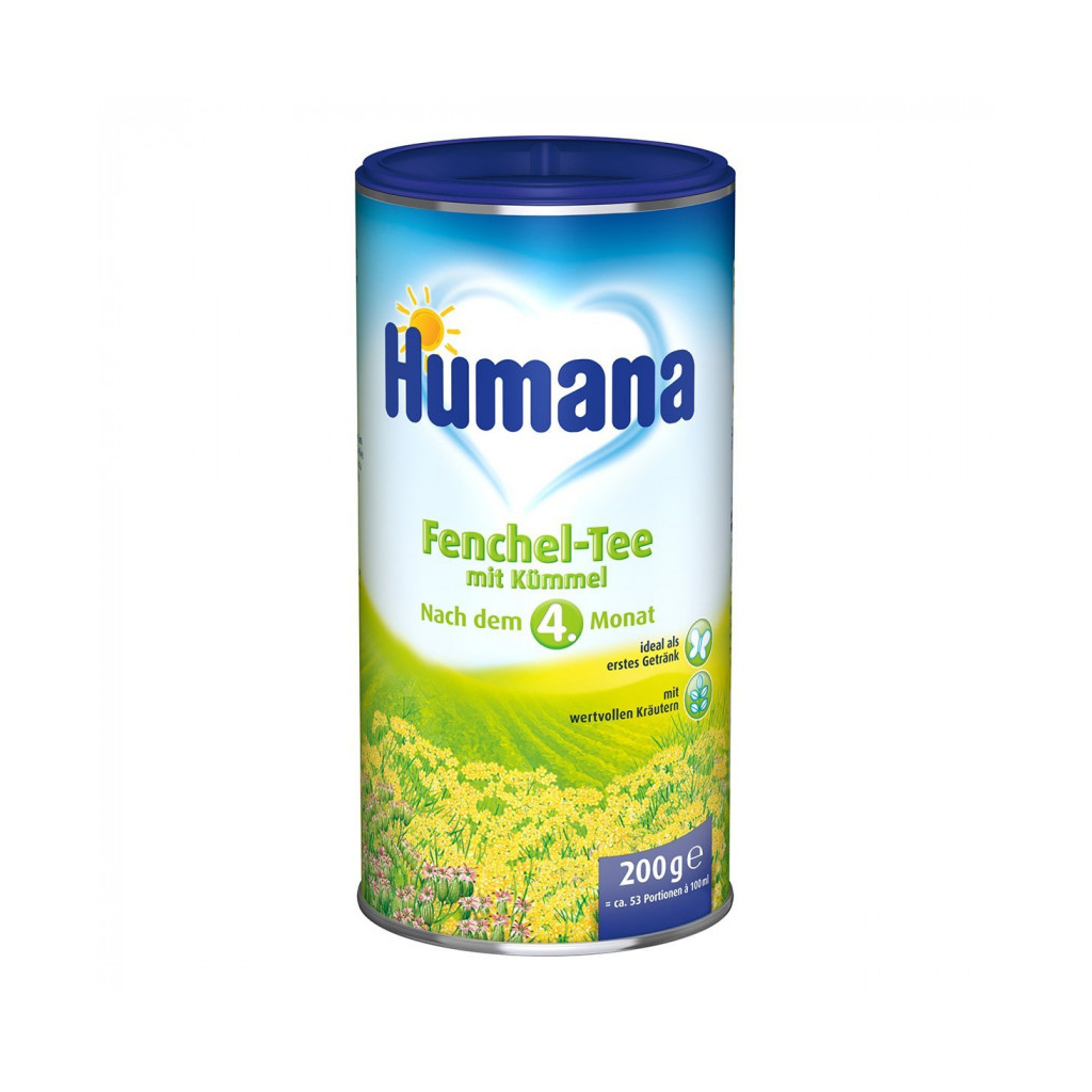 Дитячий чай Humana з фенхелем та кмином 200 г (4031244730978)