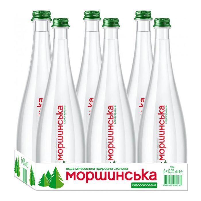Мінеральна вода Моршинська Преміум 0.75 сл/газ скл. з декором (4820017001311) зображення 2