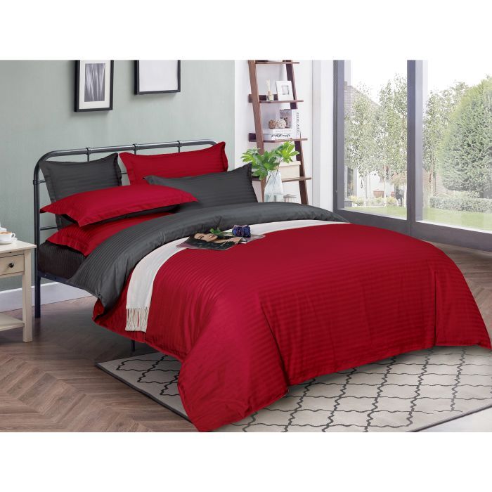 Постельное белье MirSon Satin Stripe 30-0018 + 30-0012 Jeren 160х220 Семейный (2200005264126)