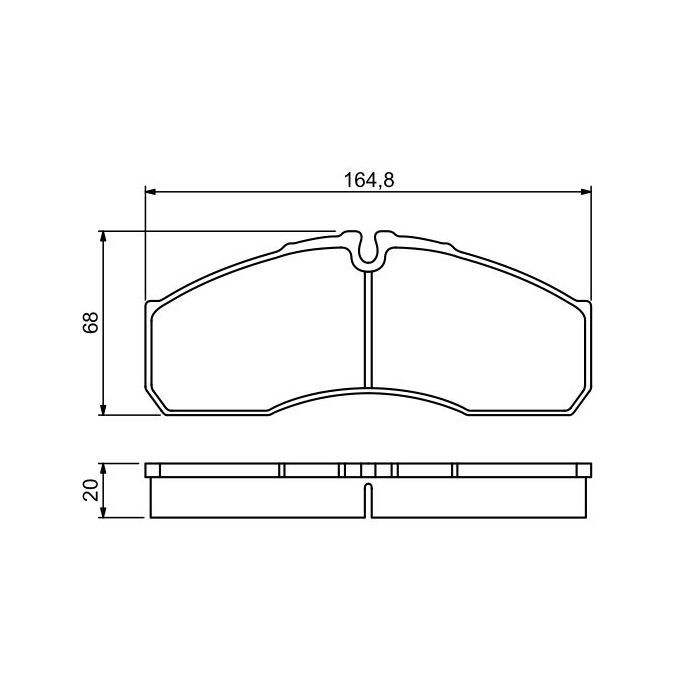 Гальмівні колодки Bosch 0 986 494 266 зображення 6