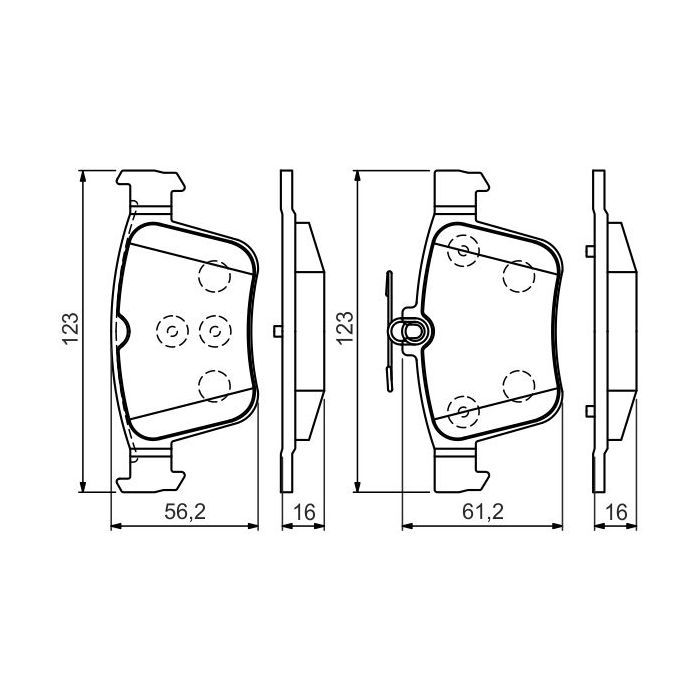 Гальмівні колодки Bosch 0 986 494 658 зображення 5