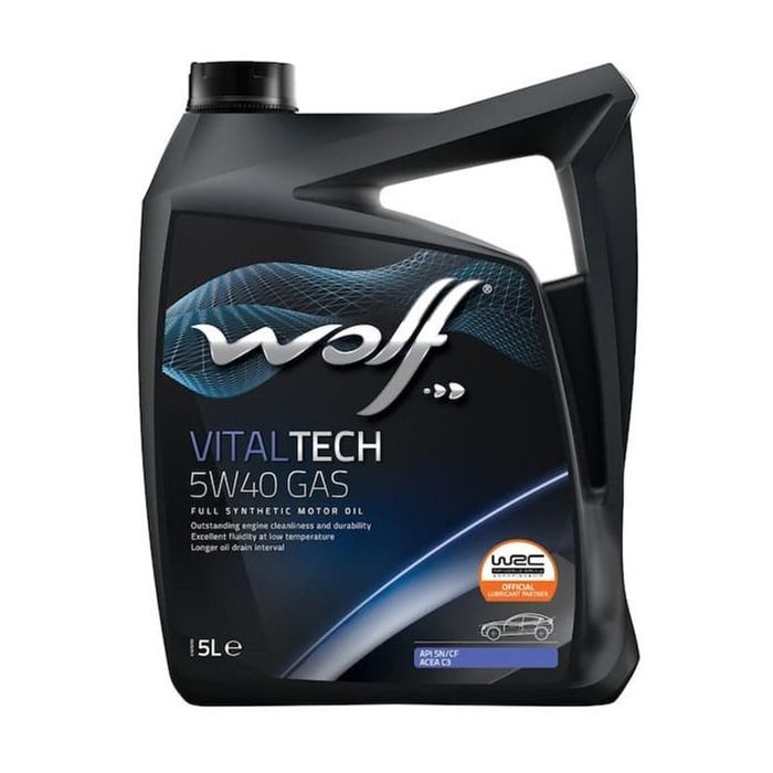 Моторное масло Wolf VITALTECH 5W40 GAS 5л (8326097)