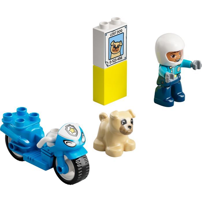Конструктор LEGO DUPLO Town Поліцейський мотоцикл 5 деталей (10967) зображення 9