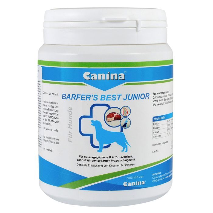 Витамины для собак Canina Barfers Best Junior при натуральном кормлении 350 г (4027565128501)