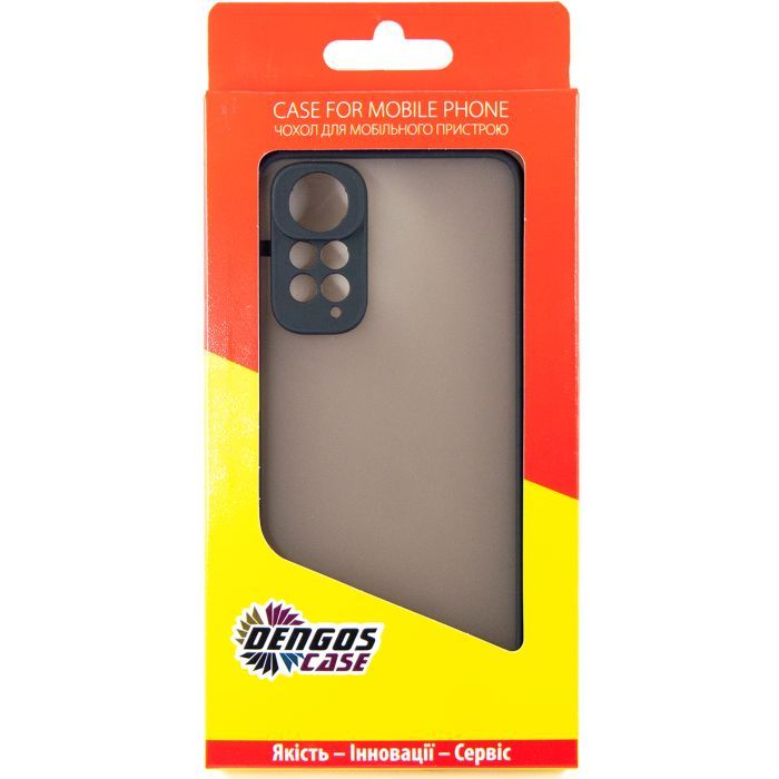 Чехол для мобильного телефона Dengos Matte Xiaomi Redmi Note 11 (black) (DG-TPU-MATT-113) изображение 5