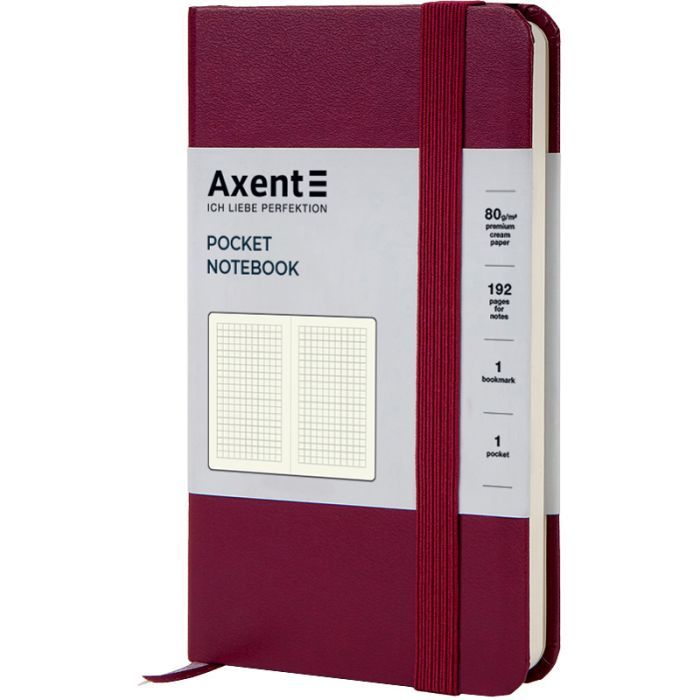 Книга записная Axent Partner, 95x140 мм, 96 листов, клетка, малахитовая (8301-31-A) изображение 2