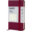 Книга записная Axent Partner, 95x140 мм, 96 листов, клетка, винная (8301-46-A) изображение 2