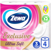Туалетная бумага Zewa Exclusive Ultra Soft 4 слоя 4 рулона (7322541188546)