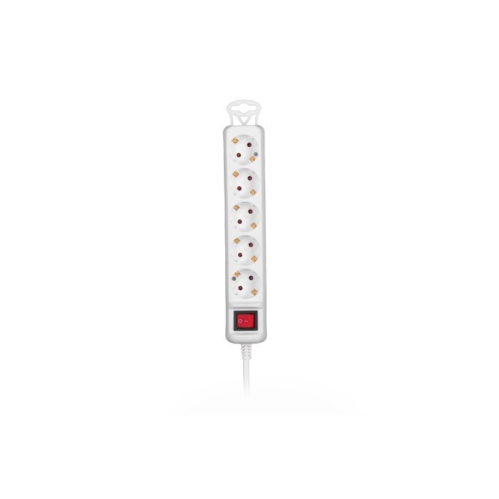 Сетевой удлинитель 2E 5XSchuko з вимикачем,1.5м, white (2E-U05ESM1.5) изображение 2