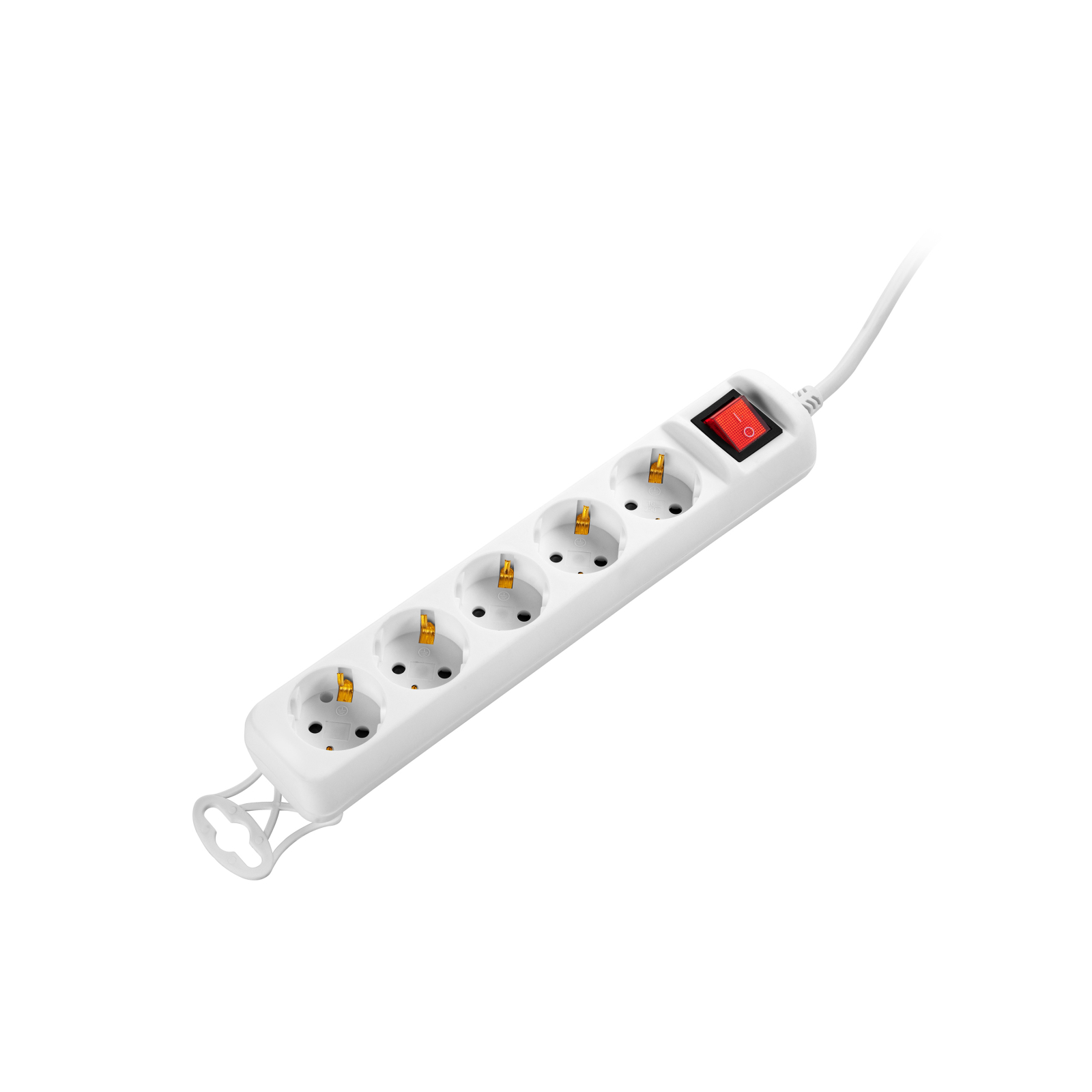 Сетевой удлинитель 2E 5XSchuko з вимикачем,1.5м, white (2E-U05ESM1.5) изображение 3