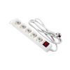 Сетевой удлинитель 2E 5XSchuko з вимикачем,1.5м, white (2E-U05ESM1.5)