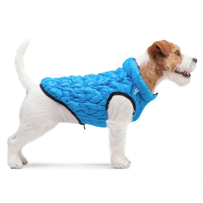 Курточка для тварин Collar AiryVest UNI двостороння S 38 блакитно-чорна (2538) зображення 5