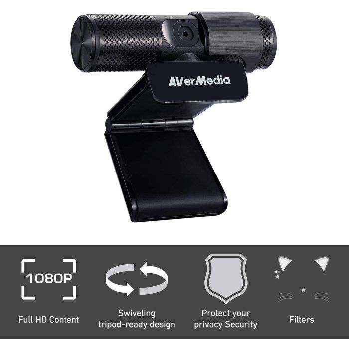 Веб-камера AVerMedia Live Streamer CAM 313 Black (40AAPW313ASF) изображение 7