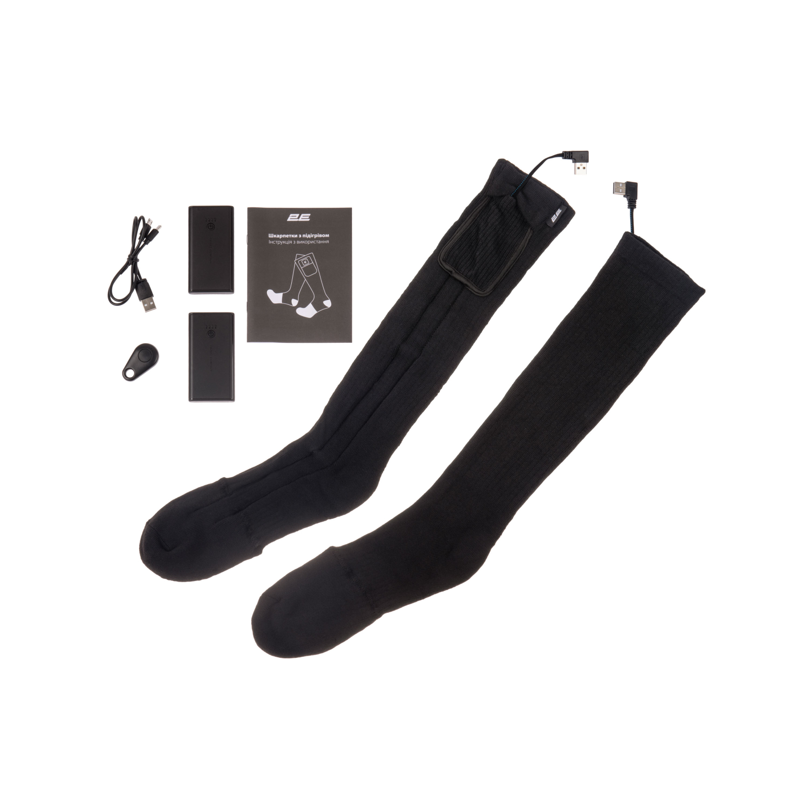 Шкарпетки з підігрівом 2E Race Black XL (2E-HSRCXL-BK) зображення 2