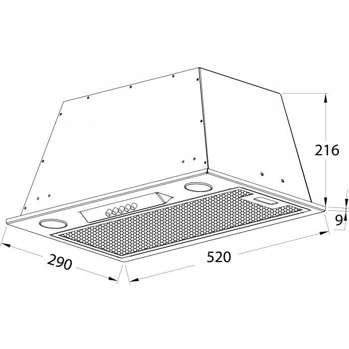 Вытяжка кухонная Pyramida ABH 52 PBA (700) BL изображение 6