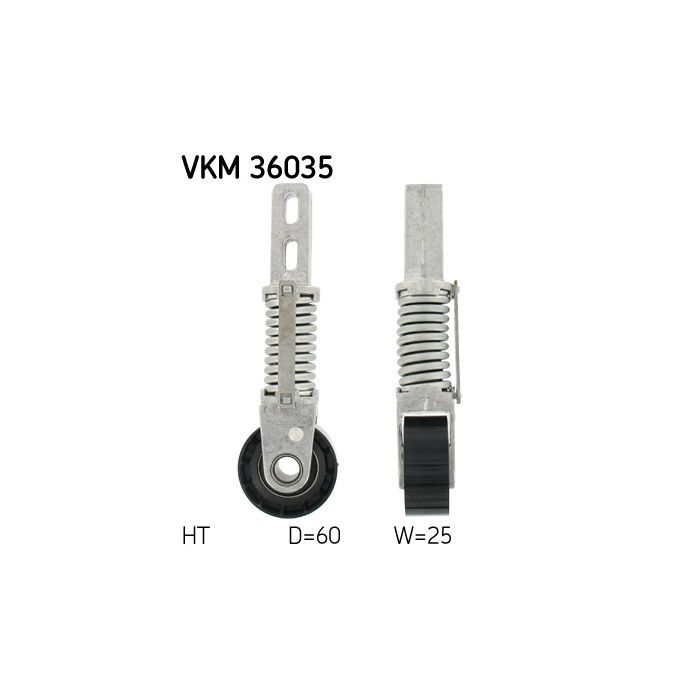 Натягувач ременя з роликом SKF VKM 36035