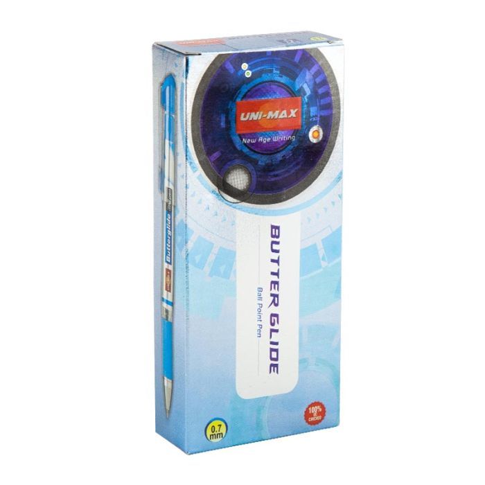 Ручка шариковая Unimax Butterglide, синяя (UX-122-02) изображение 3