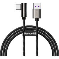 Дата кабель USB 3.1 AM to Type-C 2.0m CATCS 66W 90 Legend Series Elbow Black Baseus (CATCS-C01)