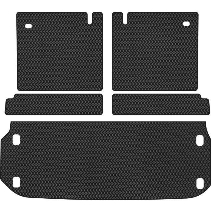 Килимок в багажник EVAtech Nissan Pathfinder (R52) 2014+ 4 поколін (NS3191BE5RBB)