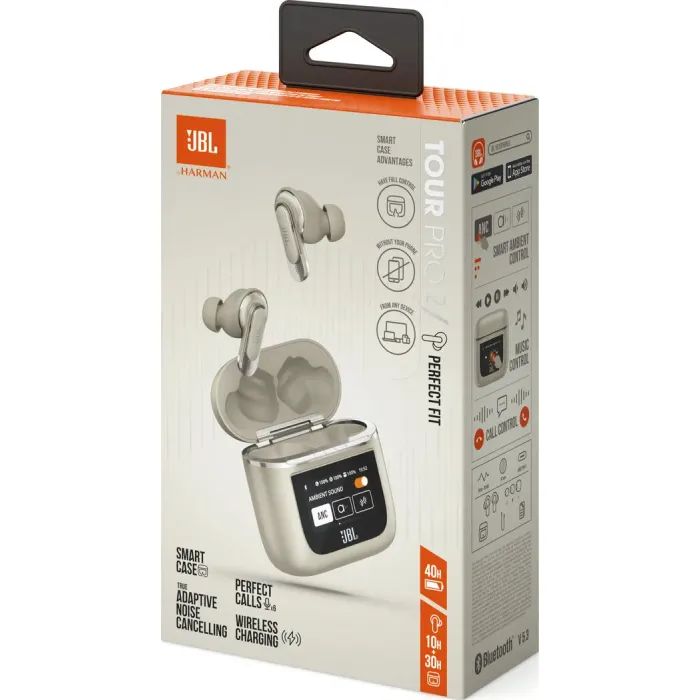 Наушники JBL Tour Pro 2 TWS Champagne (JBLTOURPRO2CPG) изображение 8
