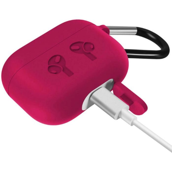Чехол для наушников BeCover Silicon Protection для Apple AirPods Pro Rose Red (704504) изображение 3