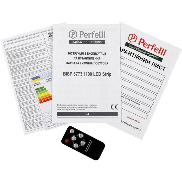 Витяжка кухонна Perfelli BISP 6773 BL 1100 LED Strip зображення 11