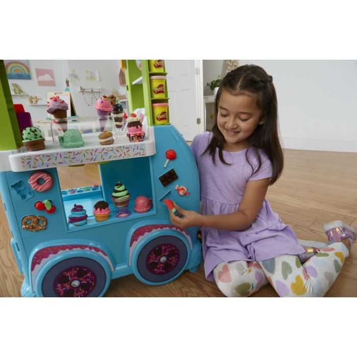 Набор для творчества Hasbro Play-Doh Мега набор: машинка с мороженым (F1039) изображение 10