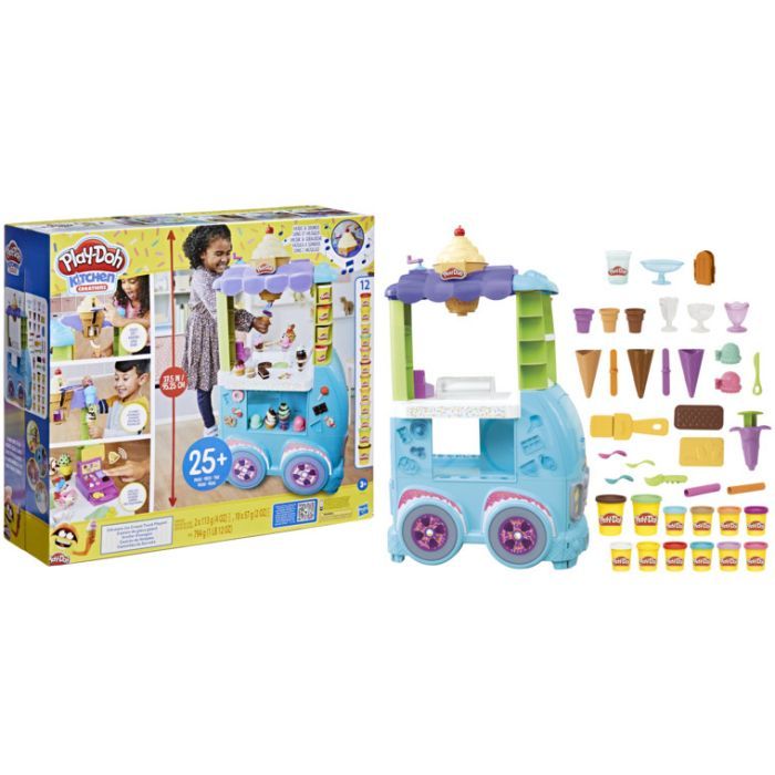 Набор для творчества Hasbro Play-Doh Мега набор: машинка с мороженым (F1039) изображение 2