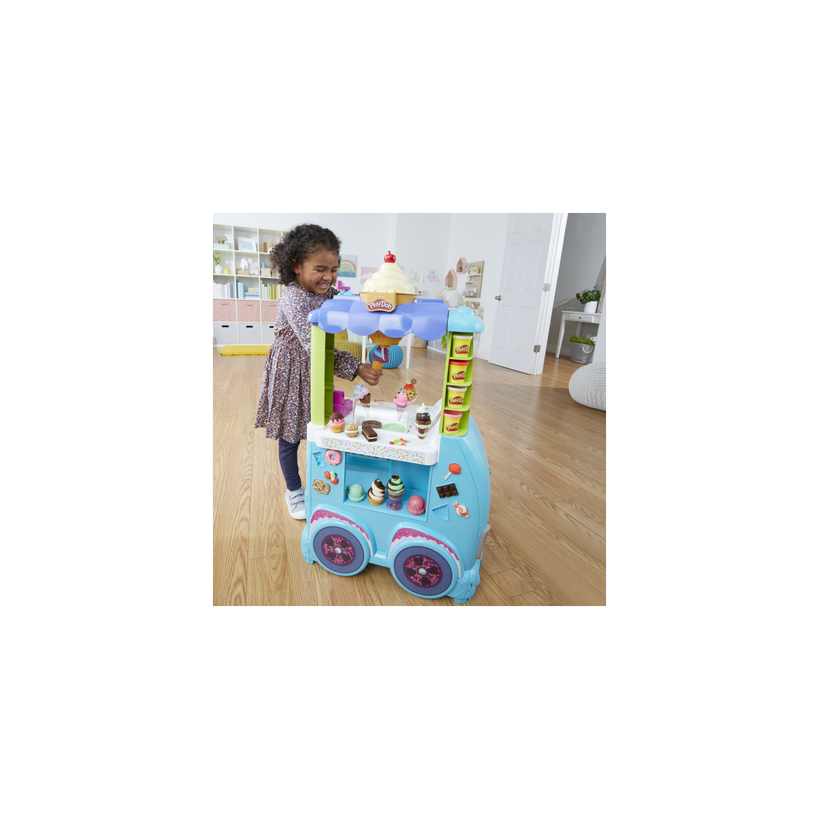 Набір для творчості Hasbro Play-Doh Мега набір: машинка з морозивом (F1039) зображення 9