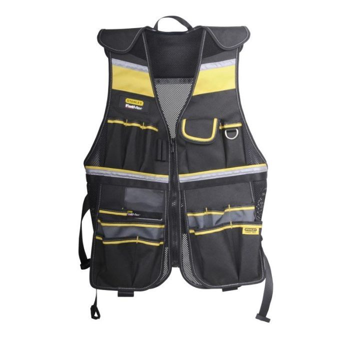 Жилет рабочий Stanley FatMax, для инструментов, на молнии, 47х7х58см (FMST1-71181)